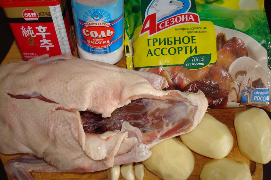сахалинские рецепты утка с картошкой и грибами