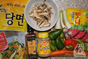 Кулинарный рецепт Крахмальная лапша по-корейски