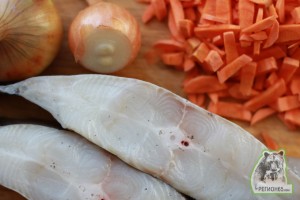 Кулинарный рецепт палтус запеченый с овощами в фольге