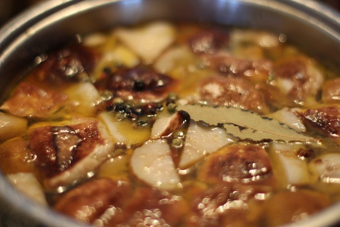 Кулинарный рецепт грибной суп с говядиной
