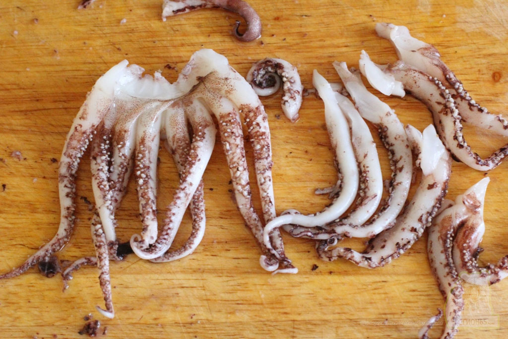 Кулинарный рецепт с фотографиями как быстро вкусно приготовить щупальца кальмара