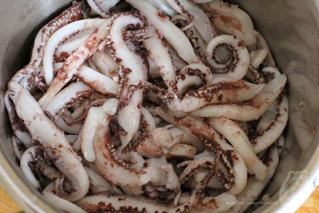 Кулинарный рецепт с фотографиями как быстро вкусно приготовить щупальца кальмара
