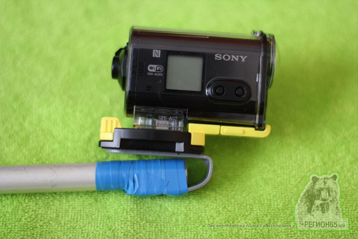 Как сделать штангу для экшн камеры Sony GoPro
